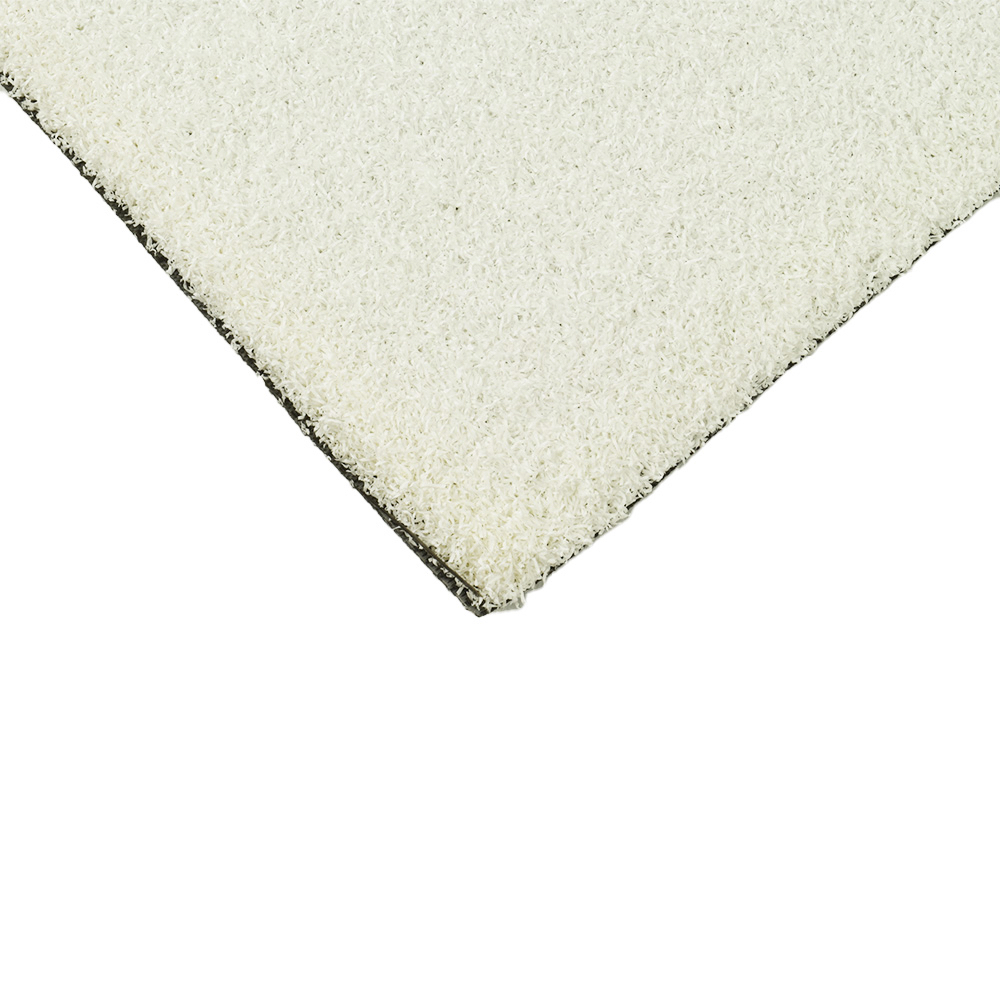 Top angle view Greatmats Gym Turf Value 3/4 Inch x 15 Ft. Wide - White