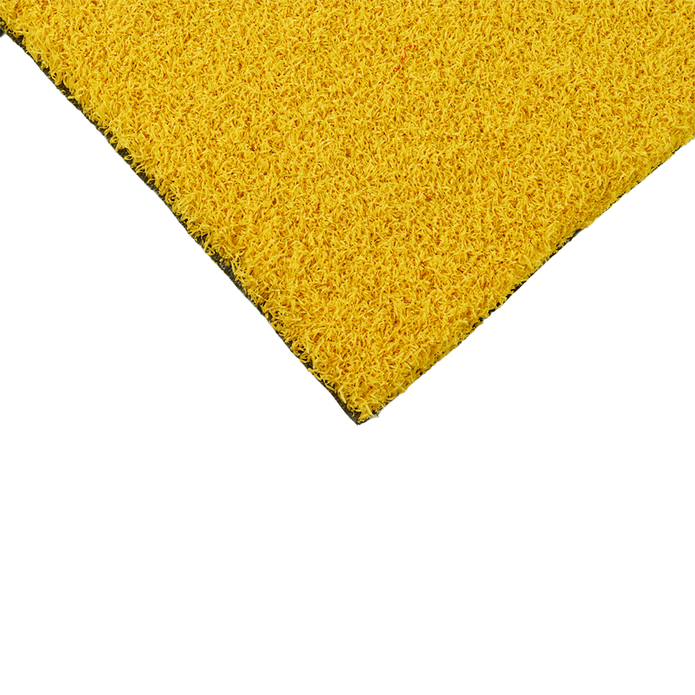 Greatmats Gym Turf Value 3/4 Inch x 15 Ft. Wide - Yellow top angle