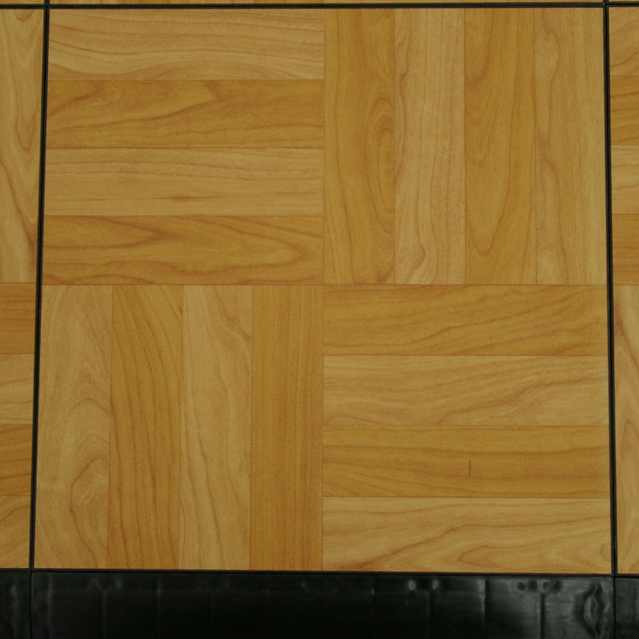 Tap Dance Board Kit showing light oak closeup.