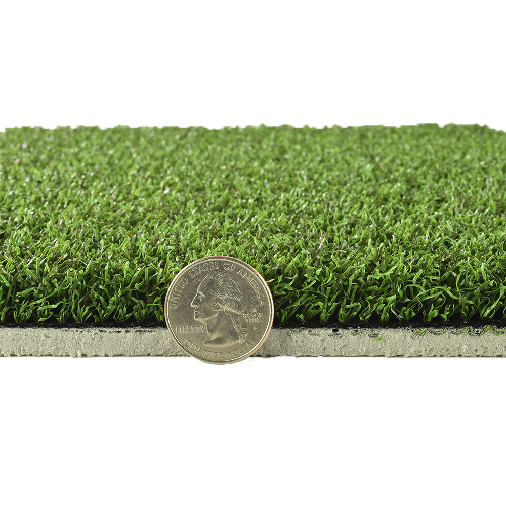 Thickness Compared to Quarter Golf Practice Mat Residential Economical 5x5 ft