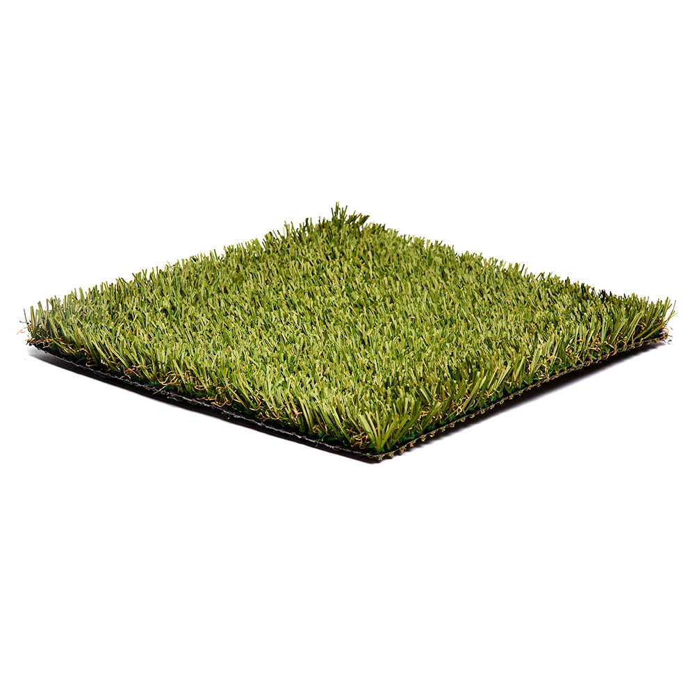 Top angled view ZeroLawn Basic Artificial Grass Turf 1 Inch x 15 Ft. Wide per SF