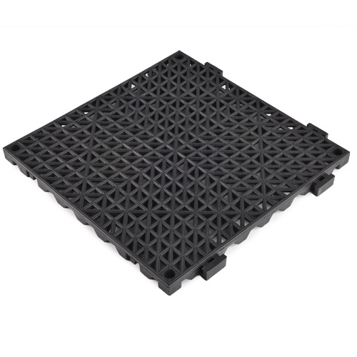 Perforated Tile - Heavy Duty - 3/4 Inch Black angle