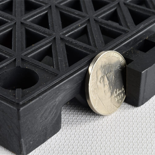 Perforated Tile - Heavy Duty - 3/4 Inch Black thickness