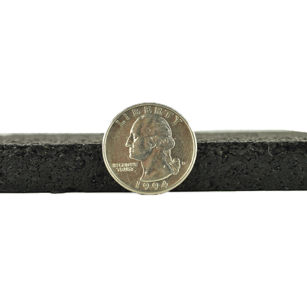 Rolled Rubber half Inch Black Pacific coin view