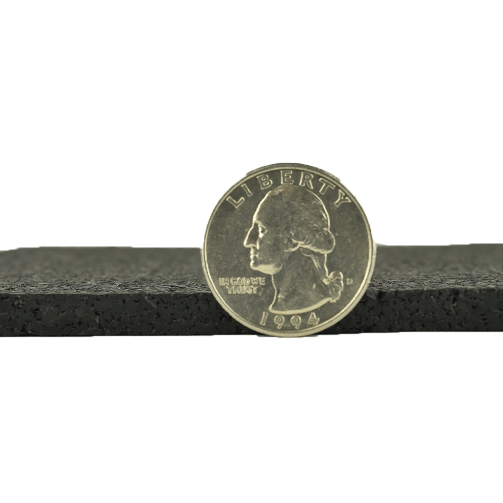Rolled Rubber 1/4 Inch Black coin view