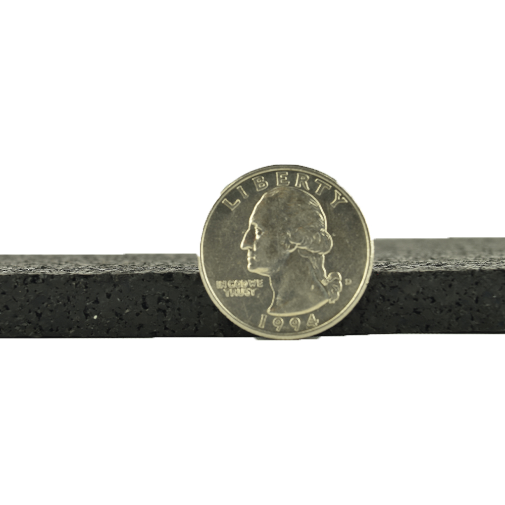 Rolled Rubber - 8 mm -  Black - Coin View