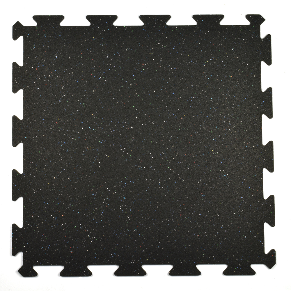 8mm Rubber Tile Interlocking Tile Regrind Color