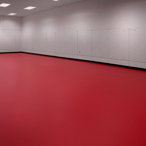 padded vinyl Woodflex-Gameflex Flooring 6.7 mm - Full Roll red studio