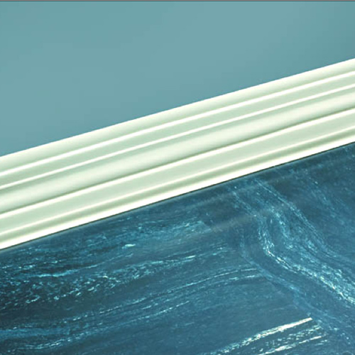 Wall Base showing green floor.