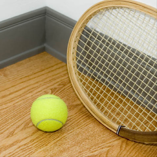 Wall Base with tennis ball.