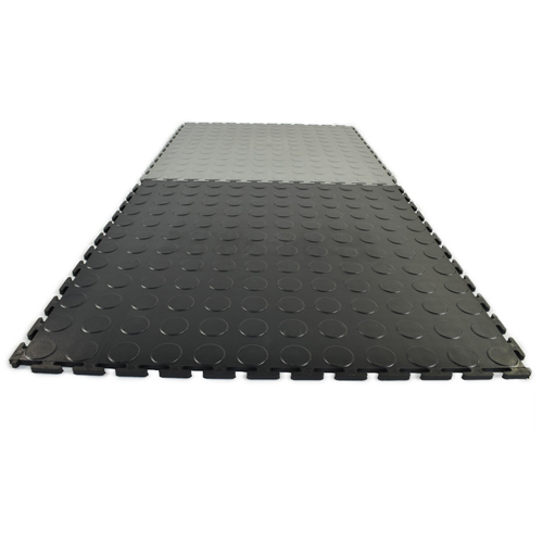 Warehouse Floor Coin PVC Tile Black Ever 2 tiles.