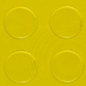Coin Top PVC Interlocking yellow swatch.