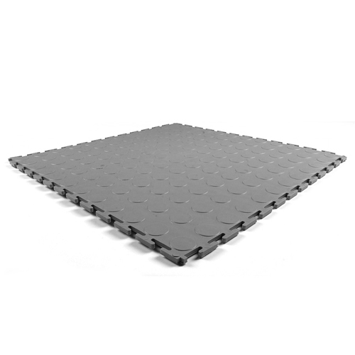 Warehouse Floor Coin PVC Tile one Gray tile.