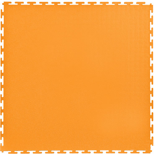 Smooth Top PVC Interlocking Color Ever Orange Full