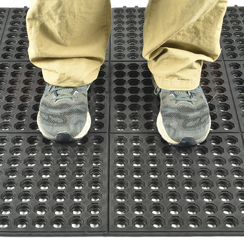 Anti Fatigue Wearwell Rubber Mats with holes