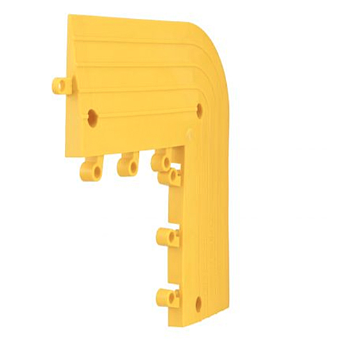 Wearwell ErgoDeck HD Outside Corner 7/8 Inch x 6 Inch Wide x 15x15 Inches Case of 4 Yellow