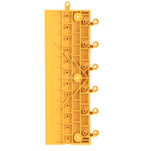 Wearwell ErgoDeck Ramp 7/8 Inch x 6x18 Inches Case of 10 Bottom Yellow Ramp