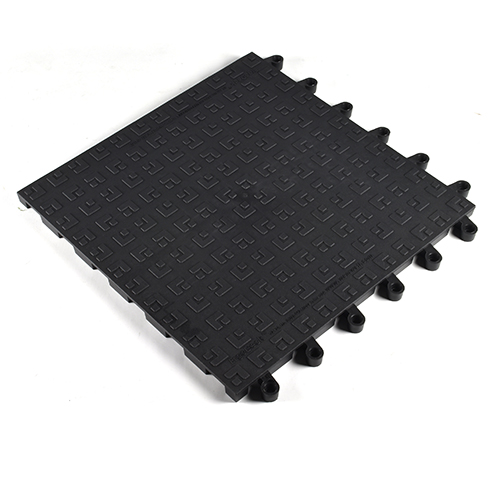 ErgoDeck HD Solid Black full tile at angle