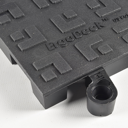 ErgoDeck HD Solid Black tile corner