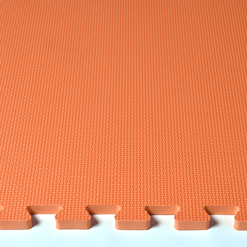 Orange Foam Tile Flooring for Hunting Blind