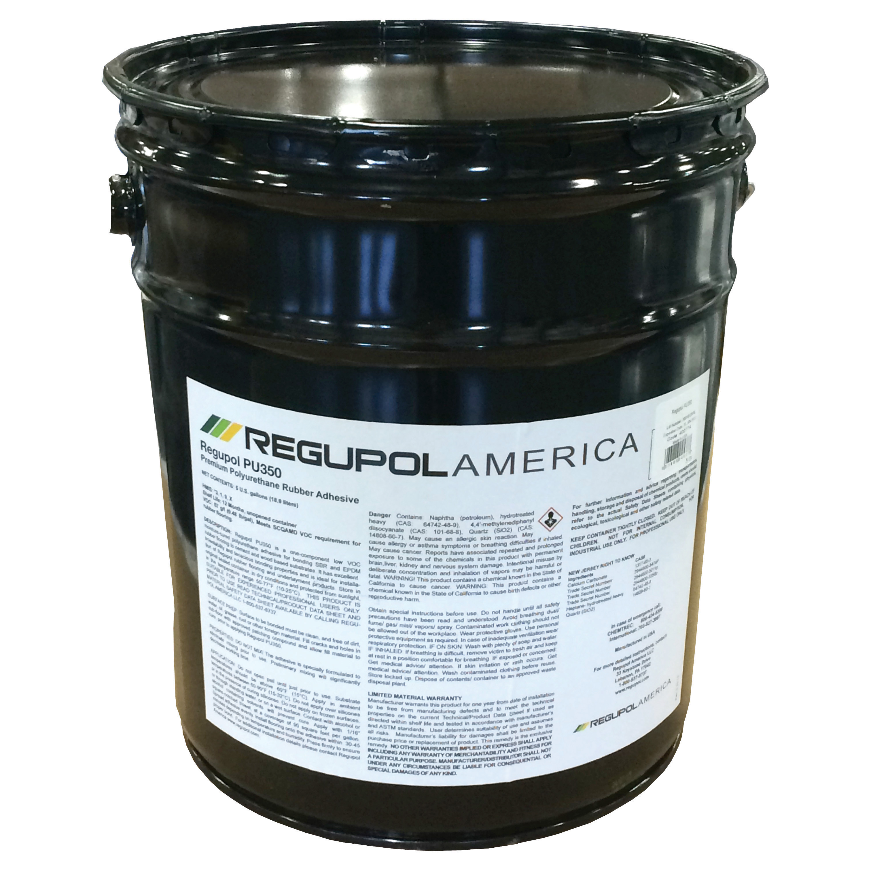 Adhesive PU350 Premium Polyurethane Rubber Adhesive 5 Gallon