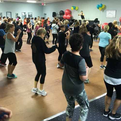 Aerobic flooring tile Jazzercise Commack