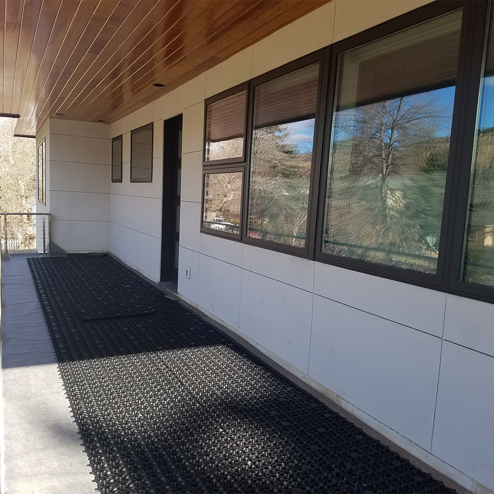 install airdrain turf drainage tiles