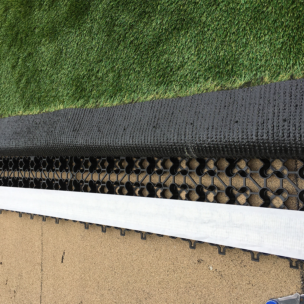 perforated tiles for turf underlayment
