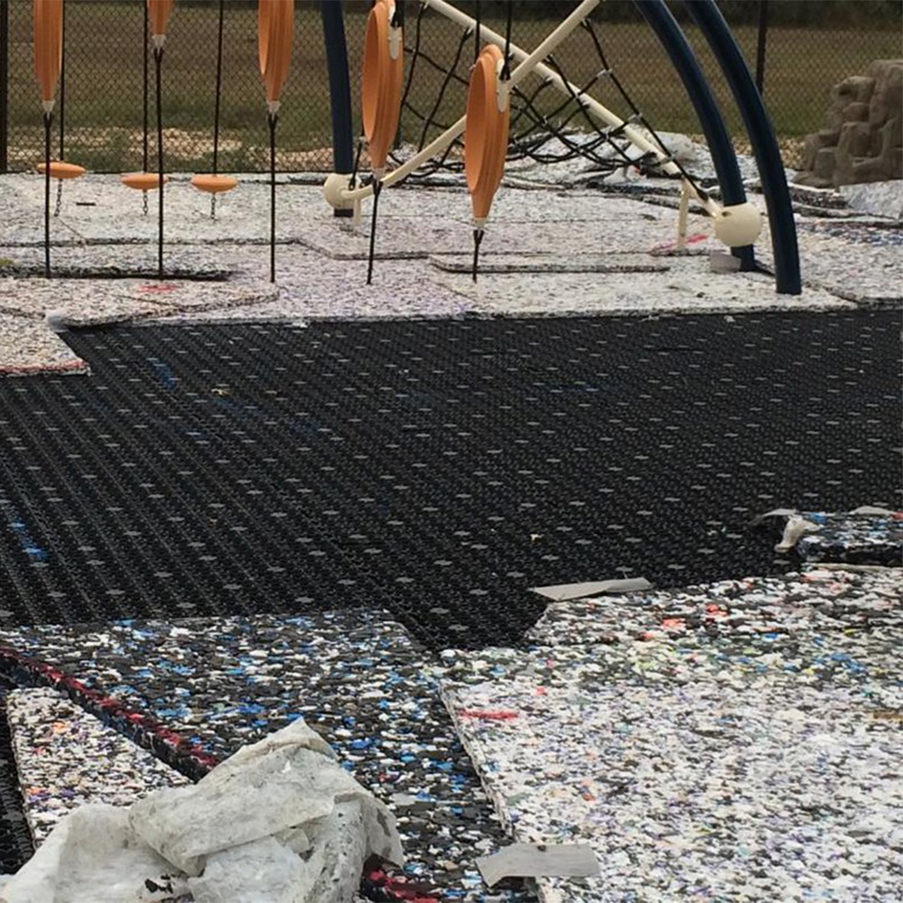 modular tiles for turf drainage
