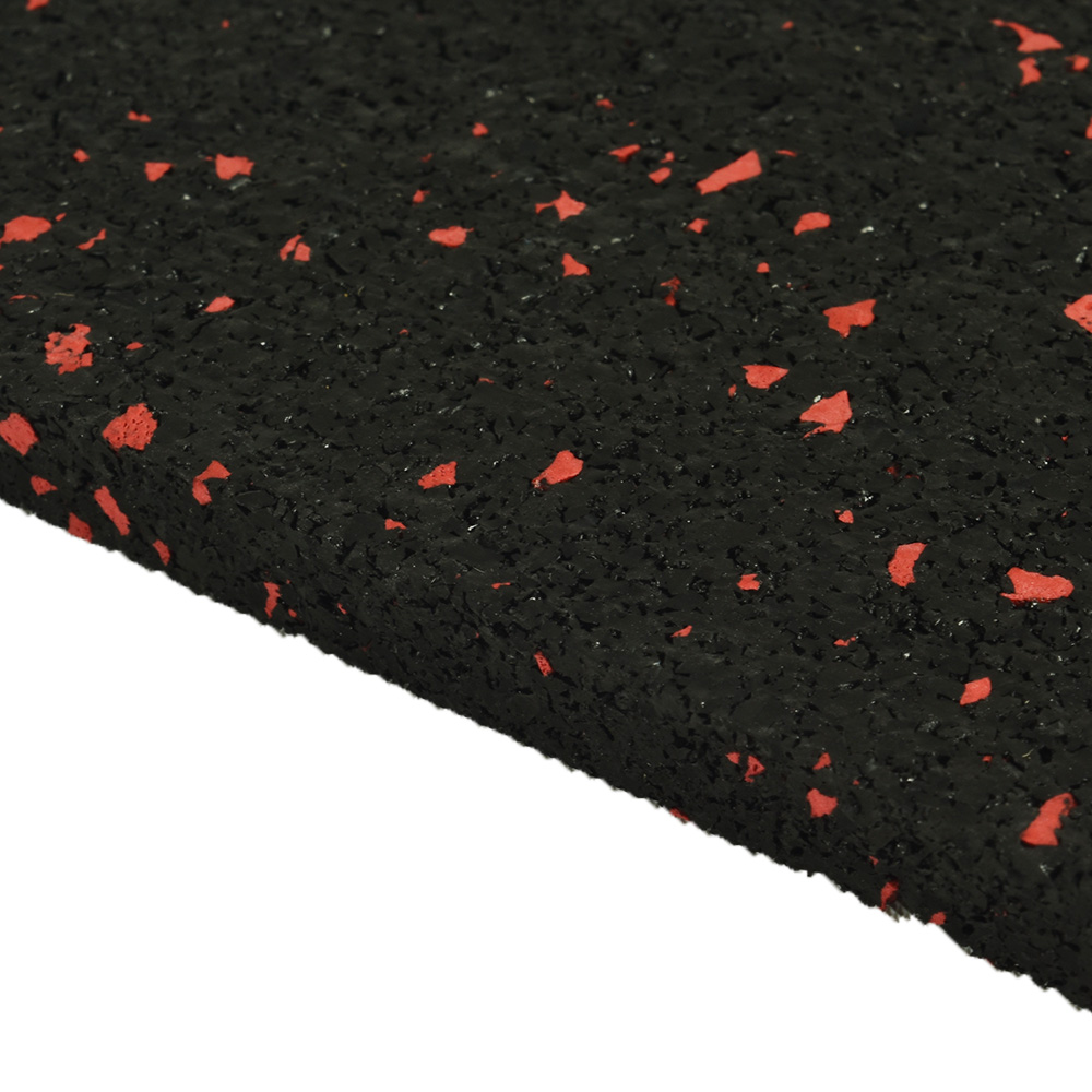 Rubber Flooring Roll Geneva Express 8 mm 10% Color 25 LF edge view