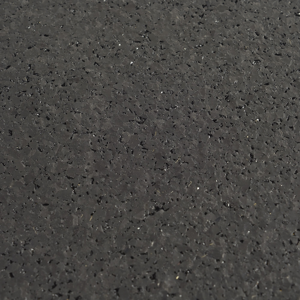 Rubber Flooring Roll Geneva Express 8 mm Black 50 LF surface close up