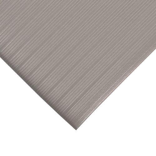 Airug Mat Anti-Fatigue 3x12 ft x 5/8 inch gray corner.