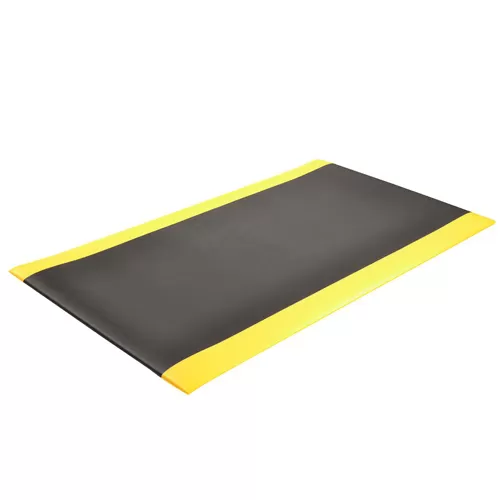 Blade Runner with Dyna Shield Anti-Fatigue Mat 2x60 ft black and yellow full ang.