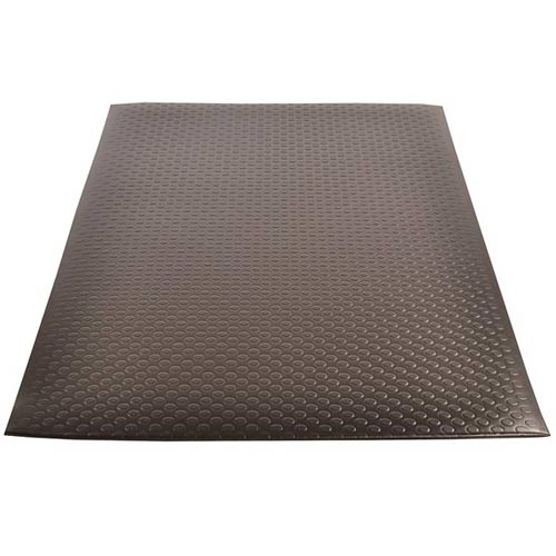 Bubble Sof-Tred with Dyna Shield Anti-Fatigue Mat 2x3 ft full tile black.