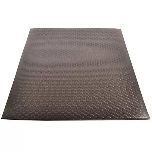 Bubble Sof-Tred with Dyna Shield Anti-Fatigue Mat 2x6 ft full tile black.