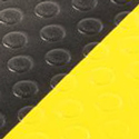 Bubble Sof-Tred with Dyna Shield Anti-Fatigue Mat 3x5 ft swatch black yellow.