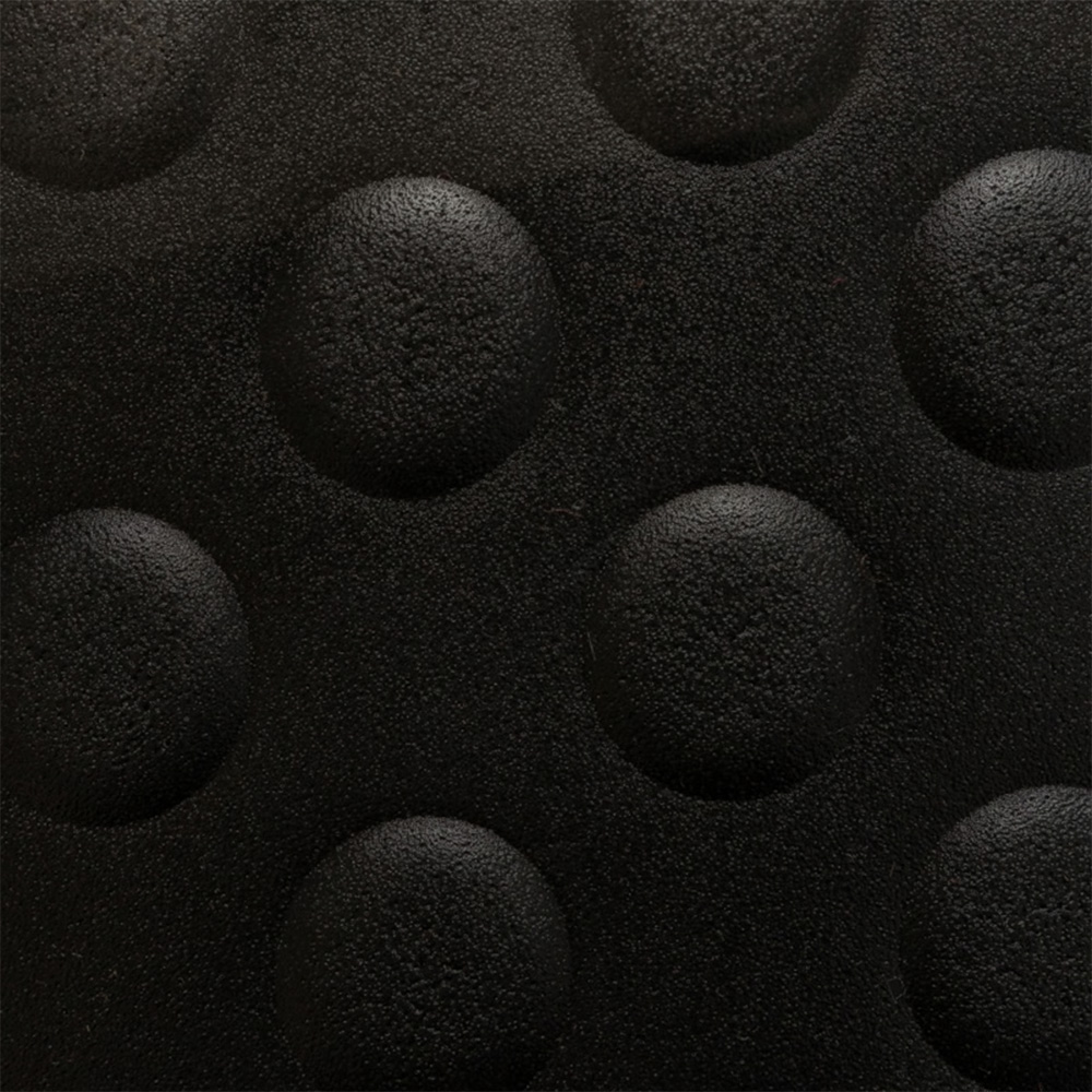 Bubble Sof-Tred with Dyna Shield Anti-Fatigue Mat 2x6 ft black texture closeup