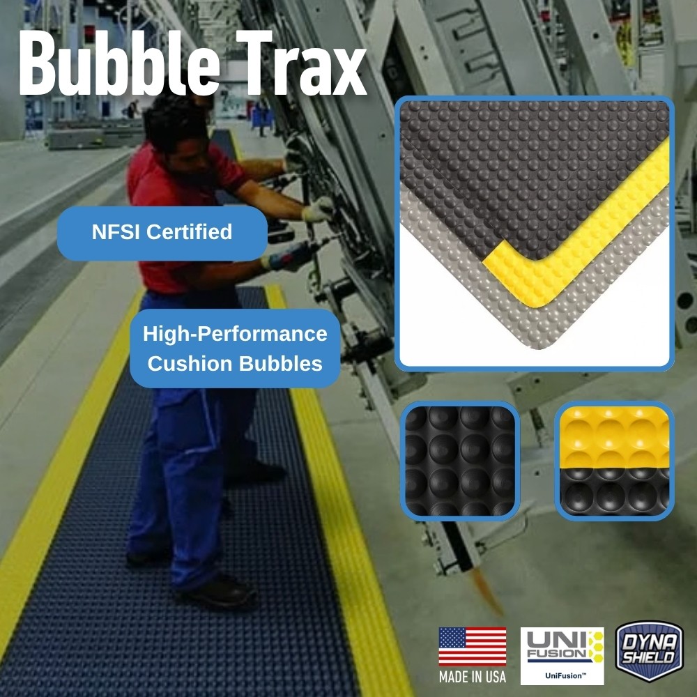 Bubble Trax Anti-Fatigue Mat infographic