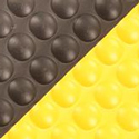 Bubble Trax Ultra Anti-Fatigue Mat 2x75 ft swatch black yellow.