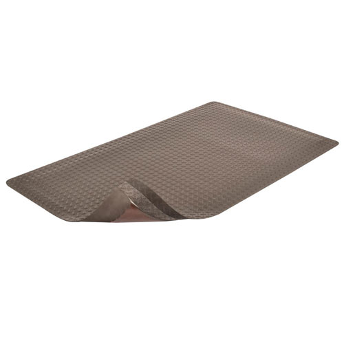 Cushion Trax Ultra Anti-Fatigue Mat 3x12 ft full ang corner curl.