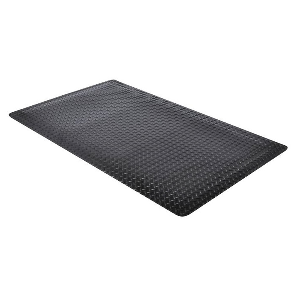 Cushion Trax Anti-Fatigue Mat 5x75 ft full ang black 