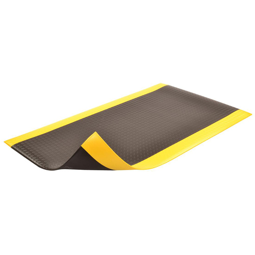 Diamond Sof-Tred With Dyna Shield Anti-Fatigue Mat 3x4 ft black full ang tile.