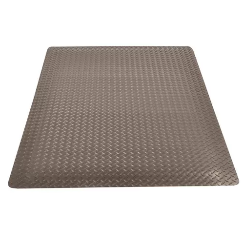 Diamond Tuff Anti-Fatigue Mat 3x12 ft full tile black.