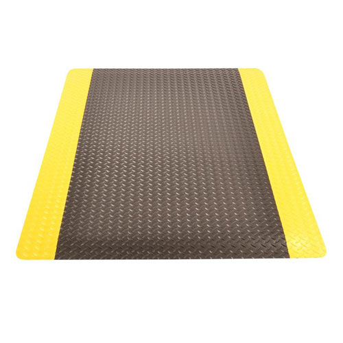 Ultimate Diamond-Top Anti-Fatigue Mat, 2'x3' - Solid Black | 15/16