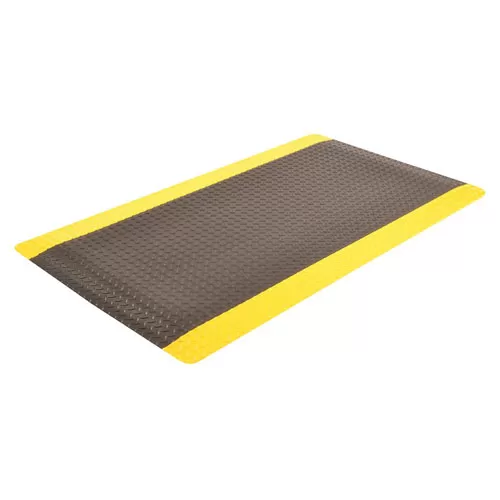 Dura Trax Grande Anti-Fatigue Mat 2x3 ft full ang black Yellow.