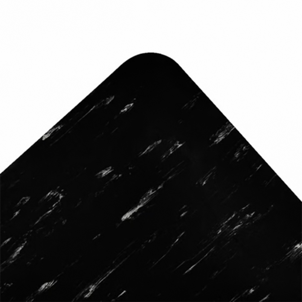 Marble Sof-Tyle Grande Anti-Fatigue Mat 1 Inch x 2x75 Ft. corner of black
