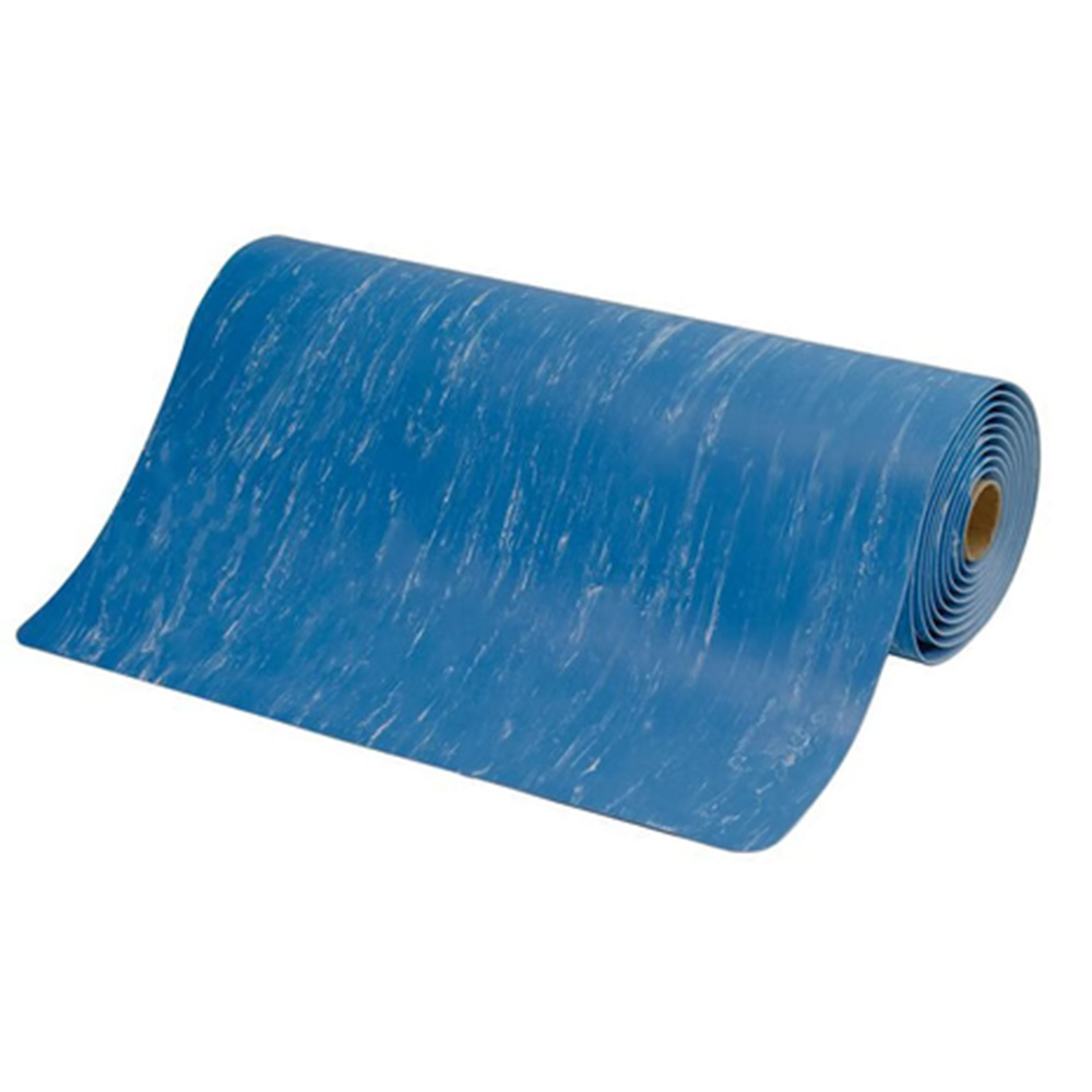 Marble Sof-Tyle Grande Anti-Fatigue Mat 1 Inch x 3x12 Ft. blue roll