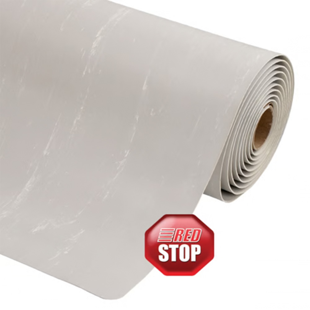 Gray roll of Marble Sof-Tyle Grande Anti-Fatigue Mat 1 Inch x 4x75 Ft.