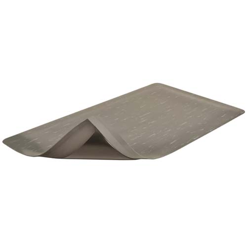 Marble Tuff Anti-Fatigue Mat 3x12 ft full tile gray curl.