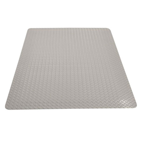 Saddle Trax Anti-Fatigue Mat 3x75 ft gray full tile.